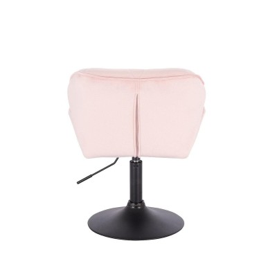 Powder-pink velvet cosmetic chair