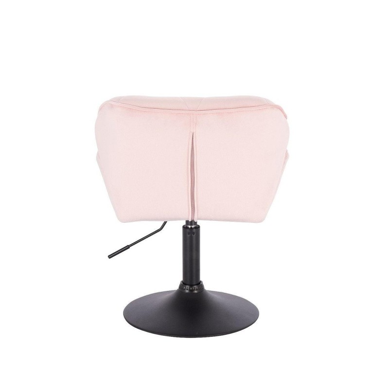 Powder-pink velvet cosmetic chair