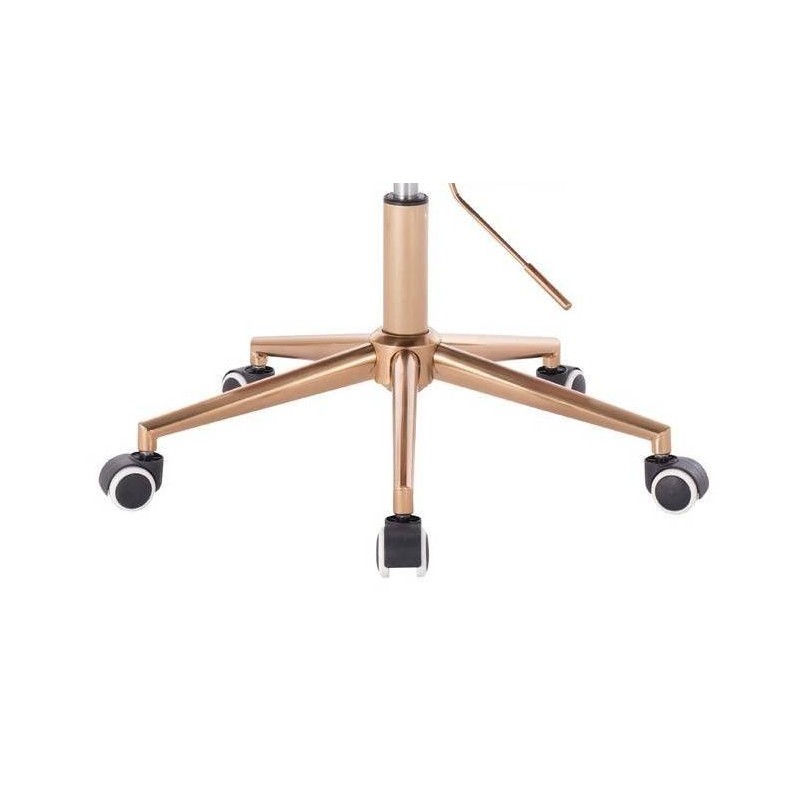 FOTEL BLERM  CRISTAL K GRAFITOWY WELUR ZŁOTA PODSTAWA -Fotele Welurowe- 