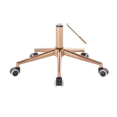 Black velvet chair gold base