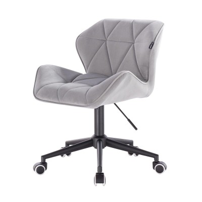 Steel velour cosmetic chair casters