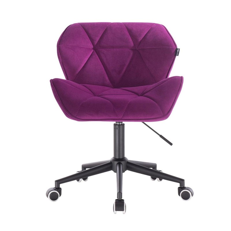 FOTEL PETYR K FUKSJA WELUR CZARNA PODSTAWA -Fotele Welurowe- 