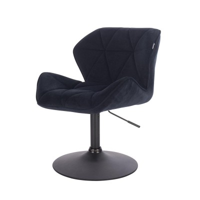 Petyr black velvet cosmetic chair