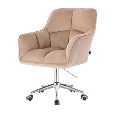 HOKER PEDRO MI K LATTE WELUR CHROMOWANA PODSTAWA -Fotele Welurowe- 