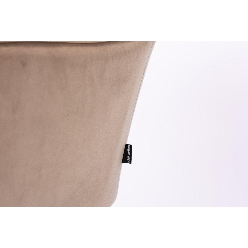 Latte velvet cosmetic chair cross-base