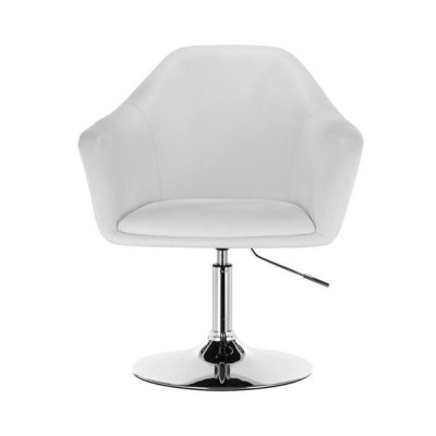 White eco-leather cosmetic chair