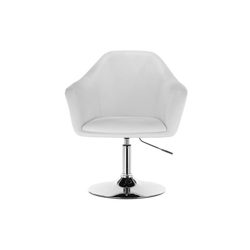 White eco-leather cosmetic chair