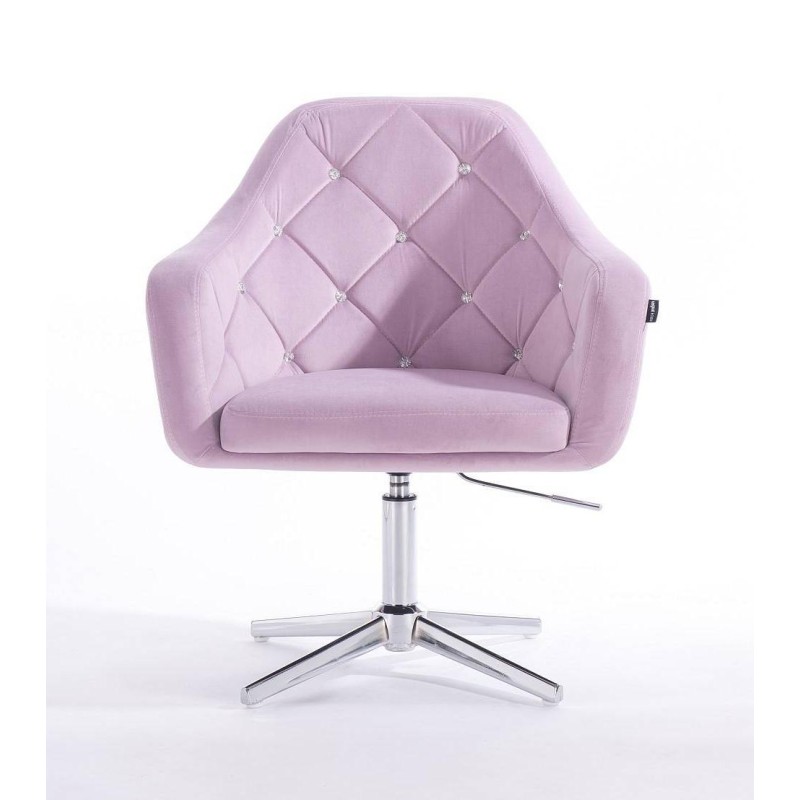 FOTEL BLINK  CROSS WRZOSOWY WELUR -Fotele Welurowe- 