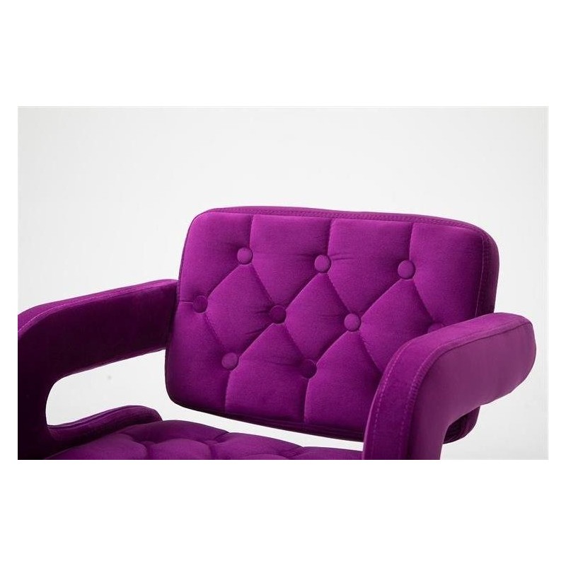 HOKER SURF N FUKSJA WELUR ZŁOTA PODSTAWA -Hokery barowe- 