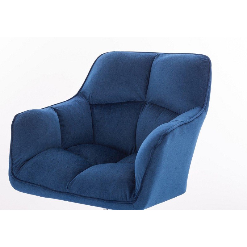 Dark-sea velour cosmetic chair casters