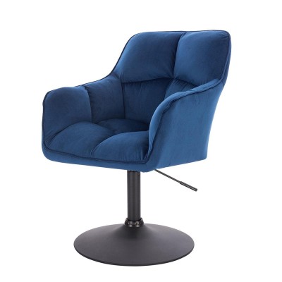 Dark sea velour cosmetic chair