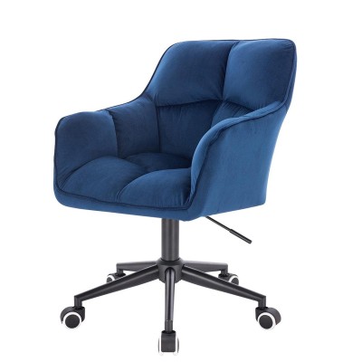 Dark-sea velvet cosmetic chair wheels