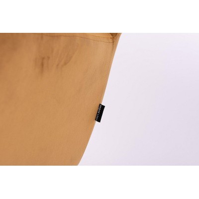 Honey velour cosmetic chair gold