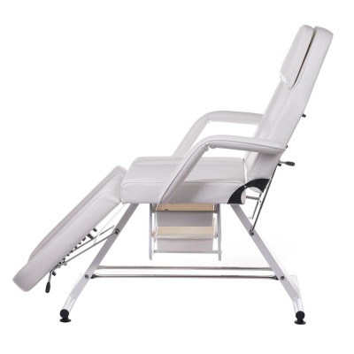 Fotel kosmetyczny z kuwetami BW-262A biały