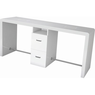 Stolik manicure Reflection II czarny-biały