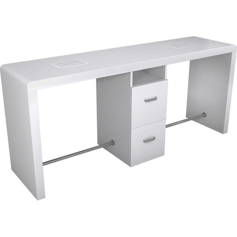Black white Reflection manicure table