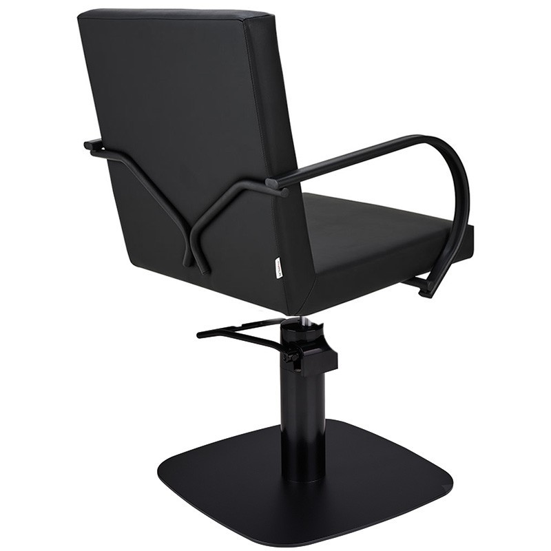 White eco-leather hydraulic salon chair