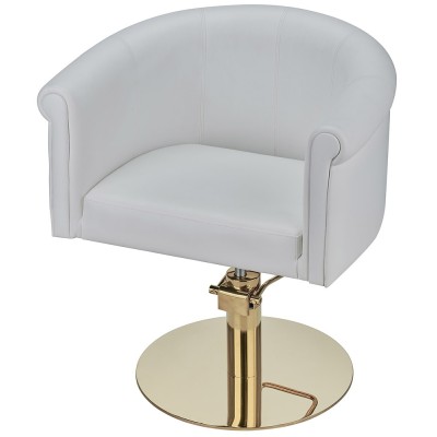 Biały fotel fryzjerski Reflection Ayala