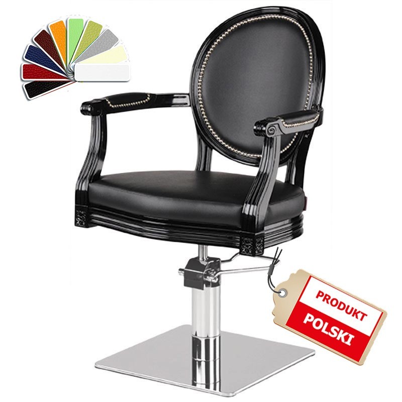 Royal Ayala biały fotel fryzjerski