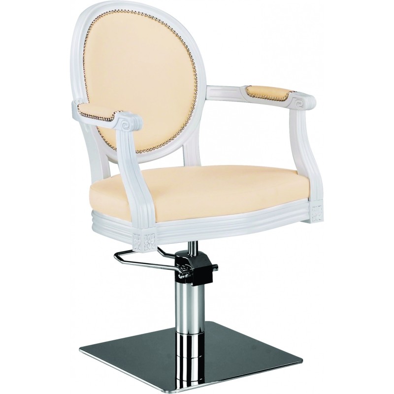 Royal Ayala white salon chair