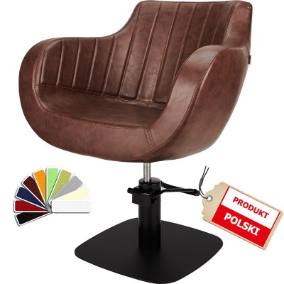 Fotel Fryzjerski Thomas Z Przeszyciami - Wybór Kolorów I Podstaw -Fotele fryzjerskie- 