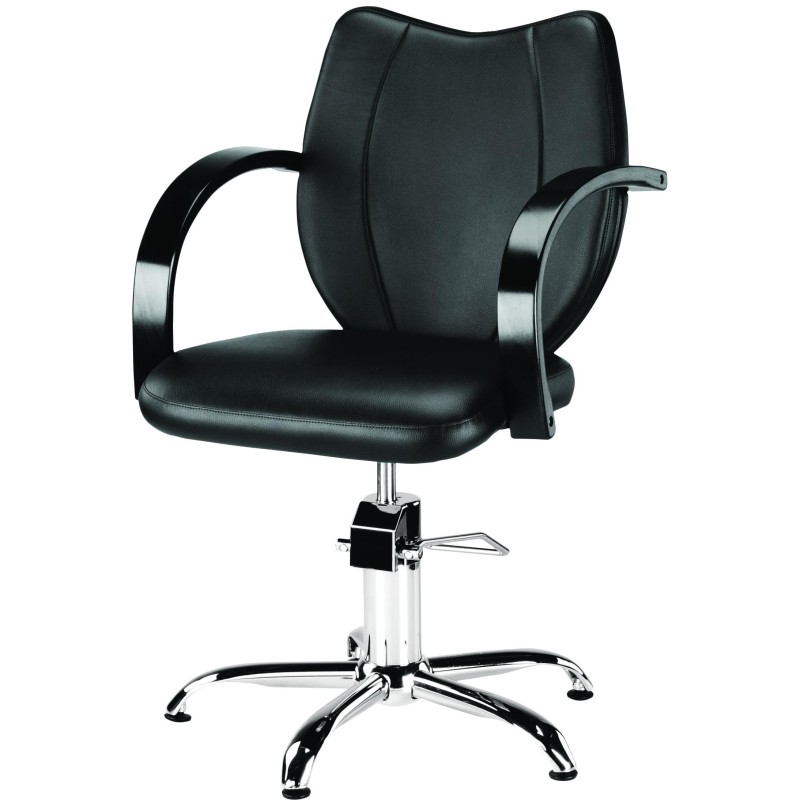 Modern salon chair chrome base