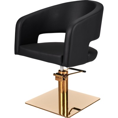 Fotel Fryzjerski Zoe Czarny - Wybór Podstawy -Fotele fryzjerskie- 