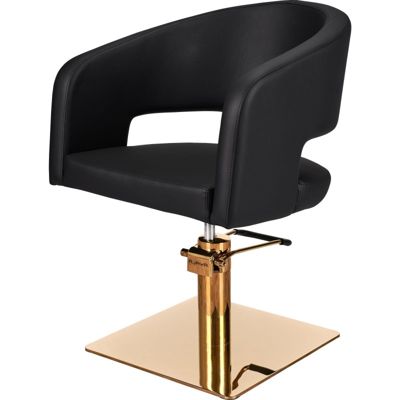 Fotel Fryzjerski Zoe Czarny - Wybór Podstawy -Fotele fryzjerskie- 