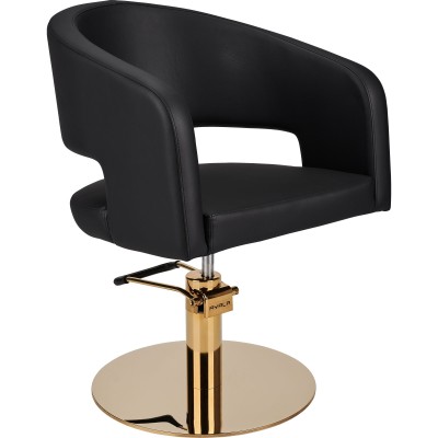 Fotel Fryzjerski Zoe Czarny - Wybór Podstawy -Fotele fryzjerskie- 