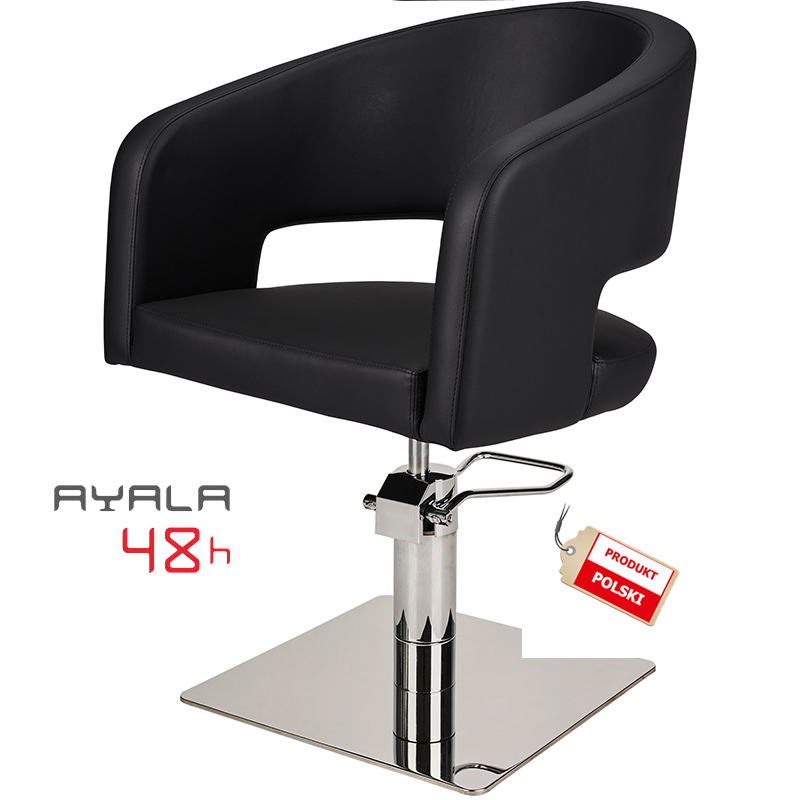Fotel Fryzjerski Zoe Czarny - Wybór Podstawy -Fotele fryzjerskie- 