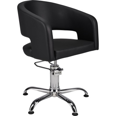 Fotel Fryzjerski Zoe Czarny - Wybór Podstawy -Fotele fryzjerskie- 