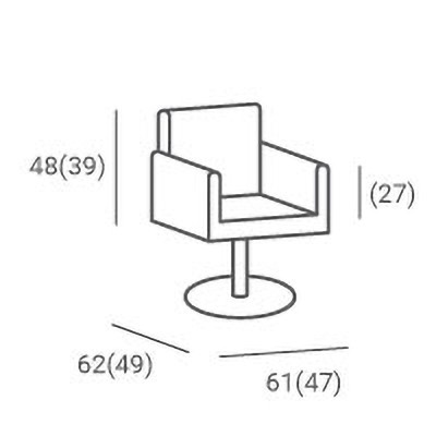 Fotel Fryzjerski Zoe Czarny - Wybór Podstawy -Fotele fryzjerskie- 