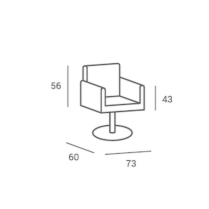 Fotel Fryzjerski Art Deco - Wybór Kolorów -Fotele fryzjerskie- 