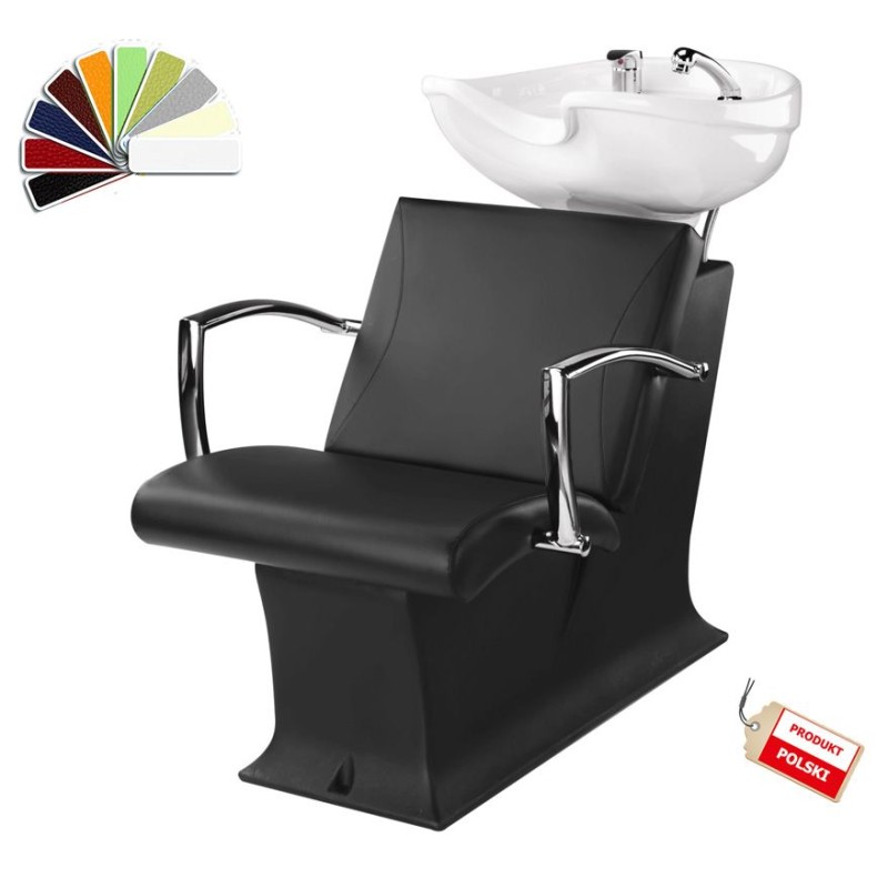 Myjnia Fryzjerska Lady Y, Fotel Carmen - Obudowa Czarna -Myjnie fryzjerskie- 