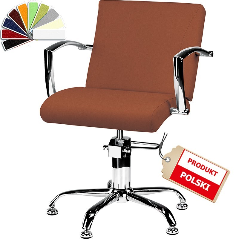 Biały fotel fryzjerski Carmen