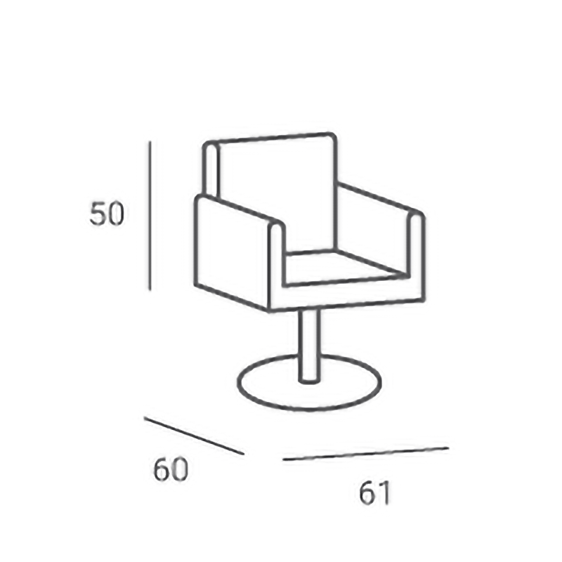 Fotel fryzjerski Enzo Ayala biały
