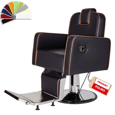 Fotel Barberski Holland - Wybór Tapicerki -Fotele barberskie- 
