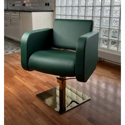 White Globe salon chair chrome