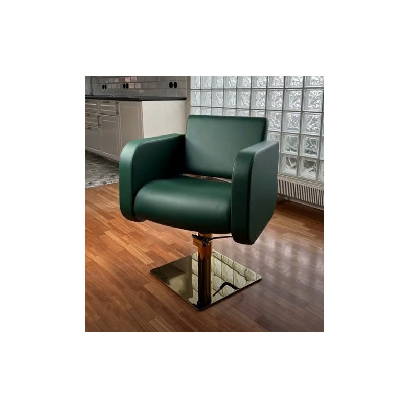 White Globe salon chair chrome