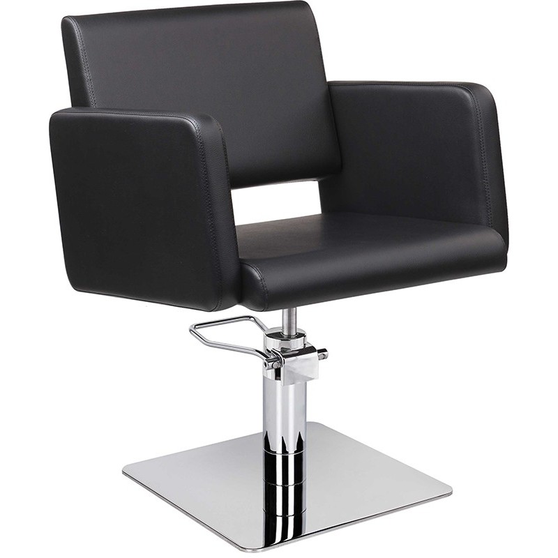 White hydraulic hairdressing chair