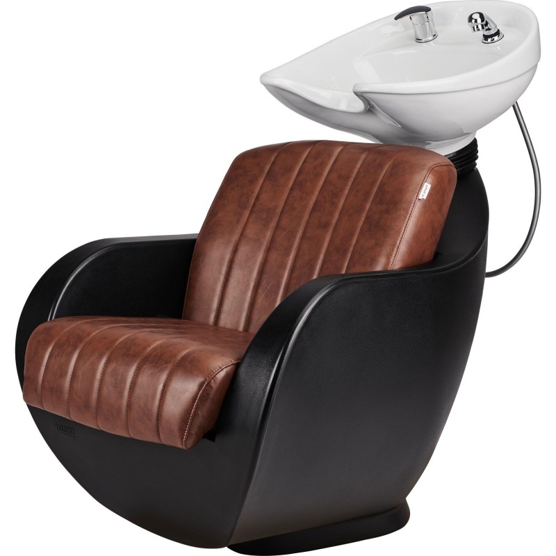 Myjnia Fryzjerska Thomas P - Brązowa - Przeszycia - Misa Biała -Myjnie fryzjerskie- 