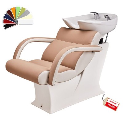 Myjnia Fryzjerska Lady One Biała Obudowa - Wybór Tapicerki -Myjnie fryzjerskie- 