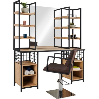 Konsoleta Fryzjerska Loft Kolory Płyt -Konsole fryzjerskie- 