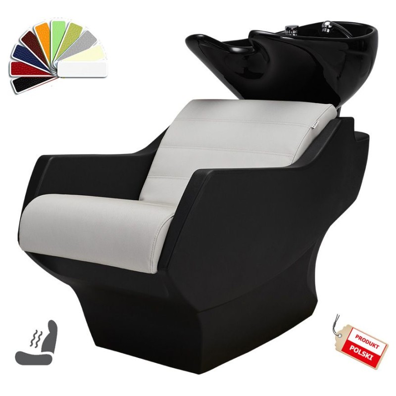 Myjnia Fryzjerska Techno - Obudowa Czarna Wybór Tapicerki - Opcja Masażu -Myjnie fryzjerskie- 
