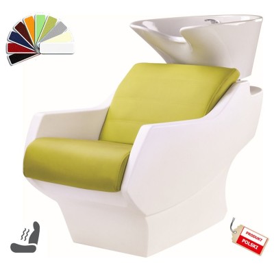 Myjnia Fryzjerska Technology - Obudowa Biała Wybór Tapicerki - Opcja Masażu -Myjnie fryzjerskie- 