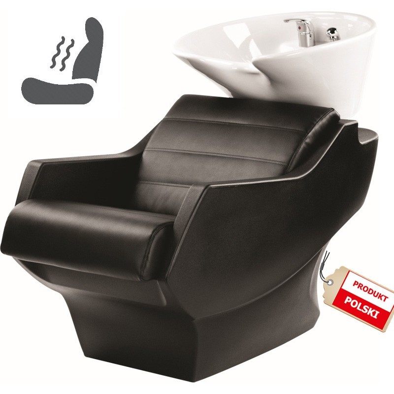 Myjnia Fryzjerska Technology - Obudowa Czarna Wybór Tapicerki - Opcja Masażu -Myjnie fryzjerskie- 