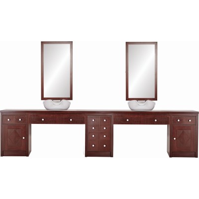 Konsoleta Barberska Barber Classic 2 Osobowa -Konsole fryzjerskie- 