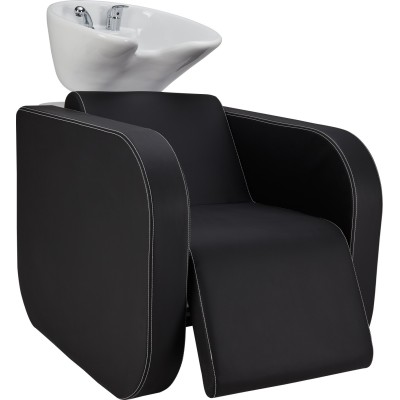 Potrójna Myjnia Fryzjerska Globe Sofa - Wybór Tapicerki Elektryczny Podnóżek. -Myjnie fryzjerskie- 