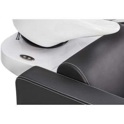 Potrójna Myjnia Fryzjerska Globe Sofa - Wybór Tapicerki Elektryczny Podnóżek. -Myjnie fryzjerskie- 