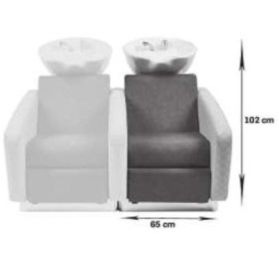 Podwójna Myjnia Fryzjerska Obsession - Wybór Tapicerki - Opcja Masażu -Myjnie fryzjerskie- 